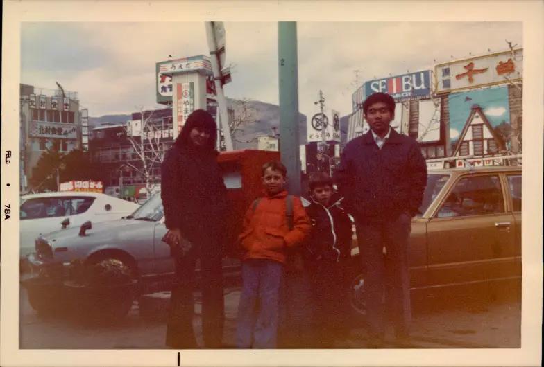 LifeFlix founders in Akihabara in the 1970s